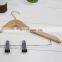 China Wholesaler Hot Sale Natural Wooden Hanger with Clips for Suita /Pants