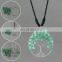 Jade tree of life branch wiring pendant necklace handmade Greatcraft Designs