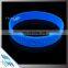 Transparent Rubber Wristbands Cutom Screen Printing Silicone Bracelet with Saying