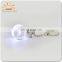 charming Wedding Favors Personalized logo Key Chain /OEM logo printing LED Light Crystal Keychain