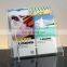 Fashion clear 4 compartments PMMA brochure display rack plexiglass brochure display holder Acrylic brochure display stand