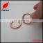 30mm Shiny Rose Gold Zinc Alloy Round Carabiner Hook for Leather Bag
