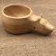 Wooden Water Cup/Salad Bowl,Made of Rubber Wood