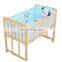 2020 factory direct supply cartoon animal pattern reactive printing 100% cotton super soft 5PCS baby crib bedding set