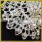 Clear Silver Crystal Diamante Rhinestone Brooch For Wedding dress FB024