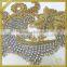 High quality french embroidered applique for cotton dresses FHA-046