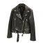 2021NEW FASHION LADIES' GENUINE LAMBSKIN LEATHER JACKET MOTORCYCLE JACKET