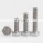 DIN933 DIN931 304 316 ss hex bolt m11 unc thread hex head bolts stainless steel