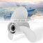 683-45952-00-EL  9 1/4 x 9 3/4 Boat Outboard Propeller For Yamaha 9.9-15HP Aluminum Alloy 3 Blades 8 Spline Tooths White