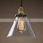 industrial style glass pendant lighting