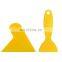 Small Yellow Shovel Hard Scraper Blades Tool Auto Film Triangle Scraper Tool Plastic Small Hand Curtain Sticker Anti Edge