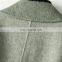 Women Double Breasted Lapel Women Trench Long Wool Coat