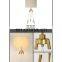 Simple living fabric table lampshade three-legged table lamp sublimation