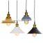 Тонхуа Modern Color Metal Shade Э26 Э27 Разъём для ламп Подвесной светильник Круглый плетённый кабель Домашний декор Потолочный светильник