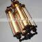 Vintage Metal Pendant Light 4 Heads Long Tube Indoor Loft Lamp CE