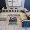 Modern Multi-functional living room leather sofas Sectional Sofa with LED light