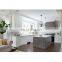 Modern u shaped layout design custom industrial shaker blue pantry storage wood kitchen cabinet