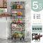 Storage Holder 5-Tier Large Home Mesh Metal Food Produce Sepatu Vegetable Wire Fruit Baskets Other Organize Kitchen Storage