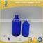 500ml &250ml blue boston round glass bottle with trigger sprayer /screw cap