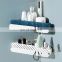 Multi-color Plastic Bathroom Corner Rack for Shower Gel, Shampoo