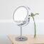 Fashion Hot Sale 360 Rotation 5x Double Side Magnification Make Up Led Mirror Standing Cosmetic Mirror
