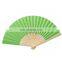 Wholesale Custom Color Bamboo Paper Folding Han Fans/ Vietnam Good Quality Paper Hand Fans Made of Bamboo Craft