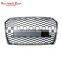 Grill for Audi A6 C7 A6L Car accessories front bumper grille no logo style mesh facelift RS6 grill 2016-2018