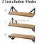 Shelf Brackets Metal Floating Shelves Wall Mounted Rustic Wood Wall Shelves for Bedroom Living Room Kitchen Hanging Bracket