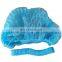 Disposable Hair Protective Clip Cap Green/Blue/White