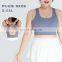 Plus Size S-5xl Fitness Backless Crop Sports Bras Gym Adjustable Buckle Custom Logo Tops