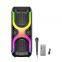 New Product Outdoor Portable Dual 4 Inch Deep Bass Long-Term Playback RGB Lights With Display Screen Speaker