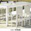 Wholesale good quality black rattan furniture bar set with table and chairs