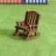 Wooden rocking chair doll house
