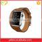 Cool fashion decorate bracelets double circle top leather cuff watch bands for Apple watch