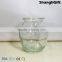 12oz Round Glass Pickled Food Jar With Cork Lids Clear Storage Jars