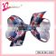 2015 Mix patterns grosgrain boutique hair bow,3" ribbon bow wholesale hair bows