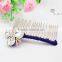 Wedding Bridal Crystal Rhinestone Flower Glass Stone Hairpin Diamante Hair Clip Comb