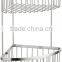 Stainless steel bathroom basket /stainless steel corner basket / shower corner shelf / bathroom wire shelf