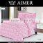50% Cotton 50% Polyester 180TC Pigment Printing Pink Round Design for Bedding Set