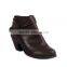 Hot sale UK style pointed-toe ankle Boots ladies Black Beige pink mid heel boots woman fashion Boots feminina