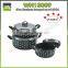 10pcs induction spraying plastics soup pot non-stick cookware sets kitchenware set cooking pot die casting