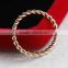 Wholesale Titanium Steel Rose Gold Plated Anti-allergy Twist Foot Finger Rings Woman Fashion Jewelry