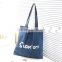 2015 fashion factory custom recycle reusable denim shopping bag