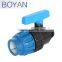 China manufacturer BOYAN pp single union compression male ball valve