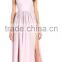 Custom New Pink Ball Gown Sexy Prom Party Long Strapless Bridesmaid Dress