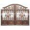 Custom Design Outdoor Power Coated Garden Gate Cast Aluminum Gate