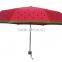 Metal Frame Material and Aluminum Metal Type umbrella with red color