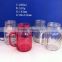 600ml paint colored red glass mason jar with handle for drinking