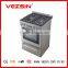 ETL approved Luxury free standing oven in 60cm(24 inch) with 4 burners and LED knobs gas cooker