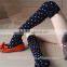 red knee high socks,christmas bow cute colored socks fancy